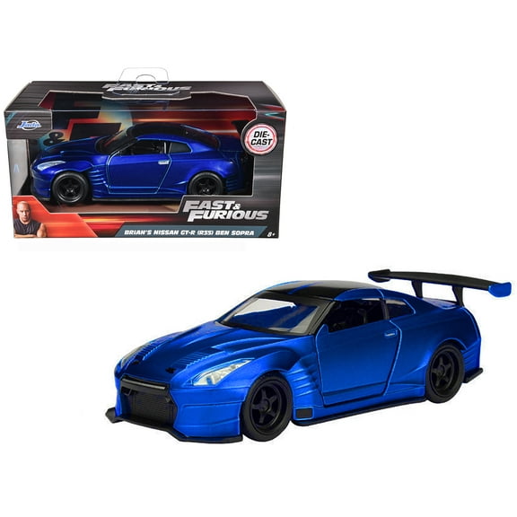 Brian's 2009 Nissan GTR R35 Blue Ben Sopra "Fast & Furious" Movie 1/32 Diecast Model Car by Jada
