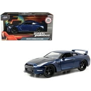 Brians Nissan GT-R R35 Blue Fast & Furious 7" Movie 1/32 Diecast Model Car by Jada"