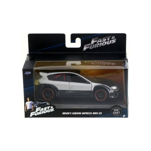 Brian's Subaru Impreza WRX STI F8 "The Fate of the Furious" Movie, Silver/Black - Jada 98507 - 1/32 Scale Diecast Model Toy Car