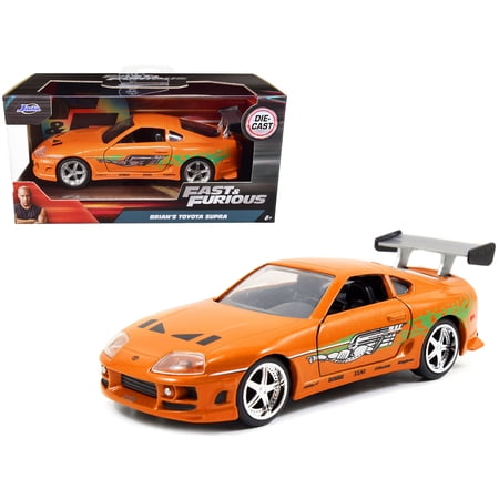 Brian's Toyota Supra Orange "Fast & Furious" Movie 1/32 Diecast Model Car by Jada