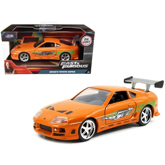 Brian's Toyota Supra Orange "Fast & Furious" Movie 1/32 Diecast Model Car by Jada
