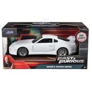 سيارة Brians Toyota Supra White Fast & Furious 7 2015 Movie 1/32 Diecast Model Car من تصميم Jada