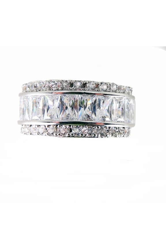 Briana Band Bridal Engagement Ring Cubic Zirconia Womens Ginger Lyne Collection