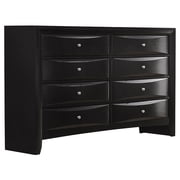 Briana 8-drawer Dresser Black