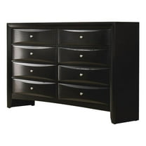 Briana Rectangular 8-drawer Dresser Black
