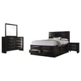 thumbnail image 1 of Briana 4-piece California King Bedroom Set Black, 1 of 11