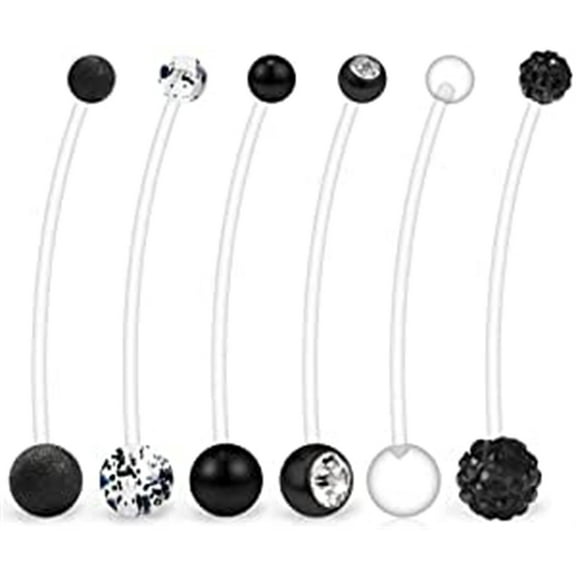 Briana Williams 14G Belly Navel Button Ring Mix Style Pregnancy Retainer 38mm