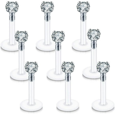 Briana Williams 16G Labret Monroe Lip Rings Helix Tragus Earring Studs Piercing Jewelry