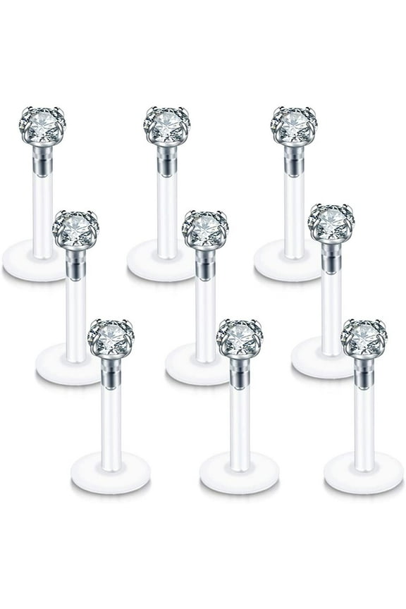 16G Labret Monroe Lip Rings Helix Tragus Earring Studs Piercing Jewelry