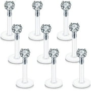 Briana Williams 16G Labret Monroe Lip Rings Helix Tragus Earring Studs Piercing Jewelry