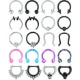 thumbnail image 1 of Briana Williams 16G Surgical Steel Horseshoe Septum Rings Set, 20PCS, 1 of 7