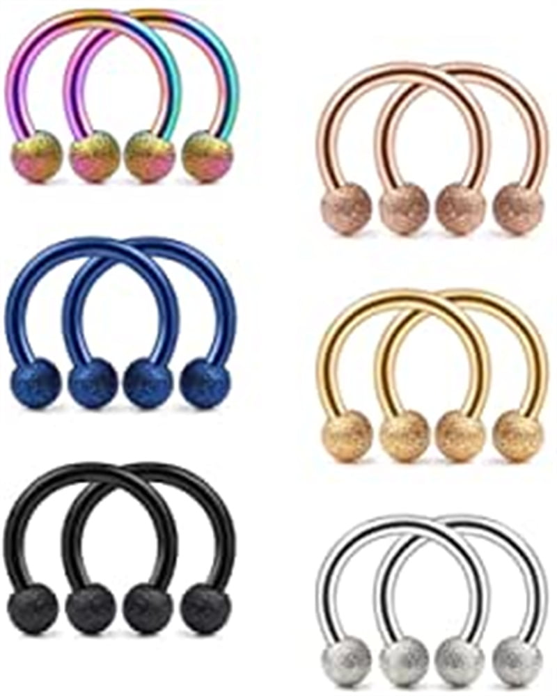 Briana Williams 16G Cerceau Segment Articulé Triple Helix - Boucles D'Oreilles Piercing Argent 8mm 10mm