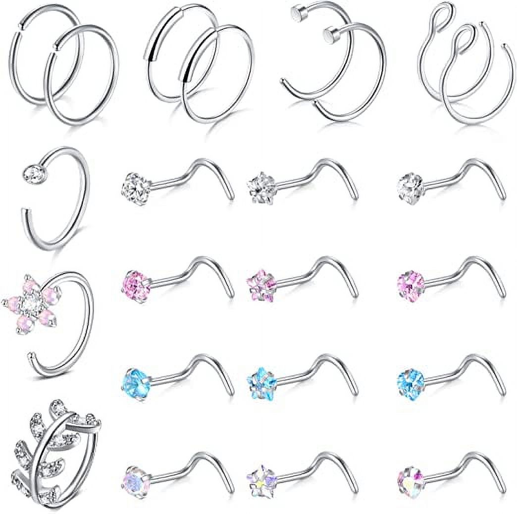 Nose Ring Stainless Steel Nose Ring Nose Jewelry Summer Jewelry Nose Ring Nose Rings 16 Gauge