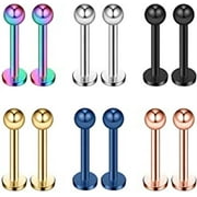 Briana Williams 20G Surgical Steel Labret Monroe Lip Ring Tragus Helix Earring Stud Piercing Jewelry