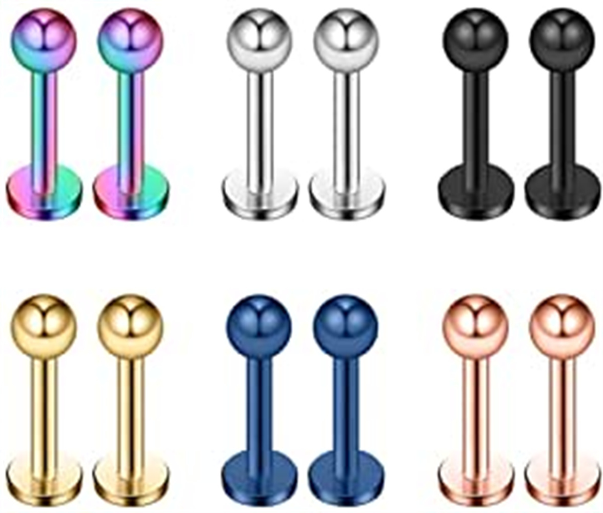Body Candy 316L Steel Right Ear Helix Tragus Cartilage Earring Aurora