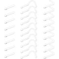 thumbnail image 1 of Briana Williams 20g Clear Nose Rings Studs, Flexible Bioflex Acrylic, Surgical Retainer, 30-Pack, 1 of 1