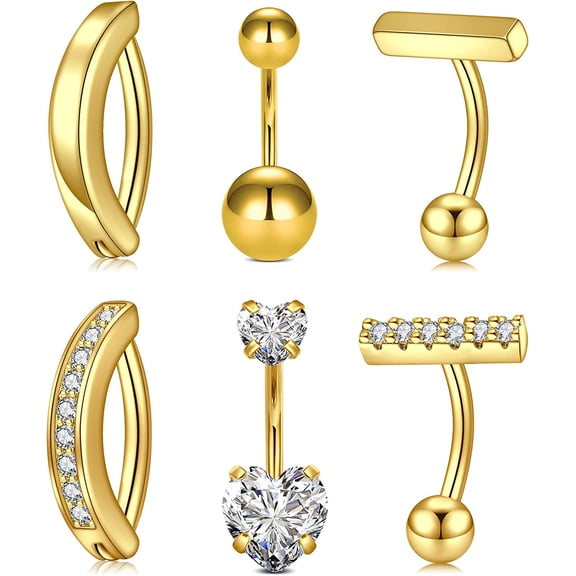 Briana Williams Belly Button Rings 14G Surgical Steel Belly Rings