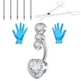 thumbnail image 1 of Briana Williams 14G, Body Piercing Jewelry, Includes 5pcs 12G Needles, 3pcs Rings, 1 of 6