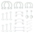 thumbnail image 1 of Briana Williams Clear Piercing Retainers Body Jewelry Kit, 24 Piece, 1 of 5