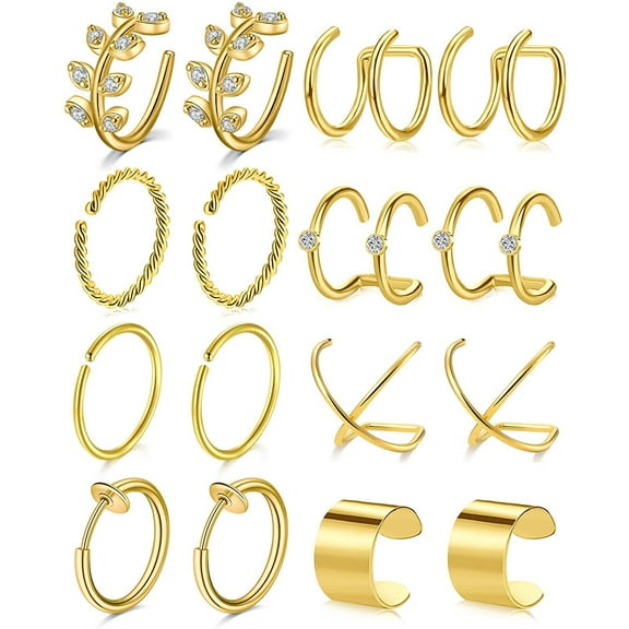 Briana Williams Ear Cuff Earrings for Women Non Piercing Ear Hoop Earrings Ear Clip for Women