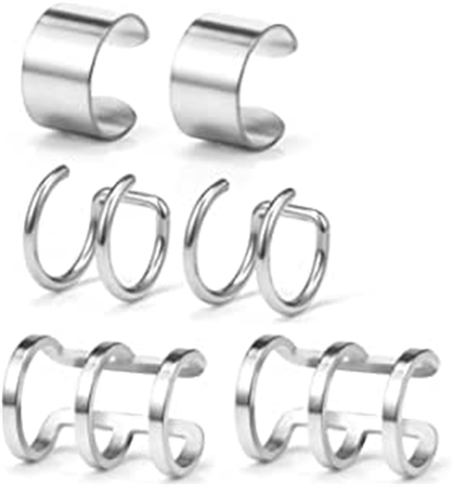 Briana Williams Ear Cuff Stainless Steel Non piercing Fake Clipon