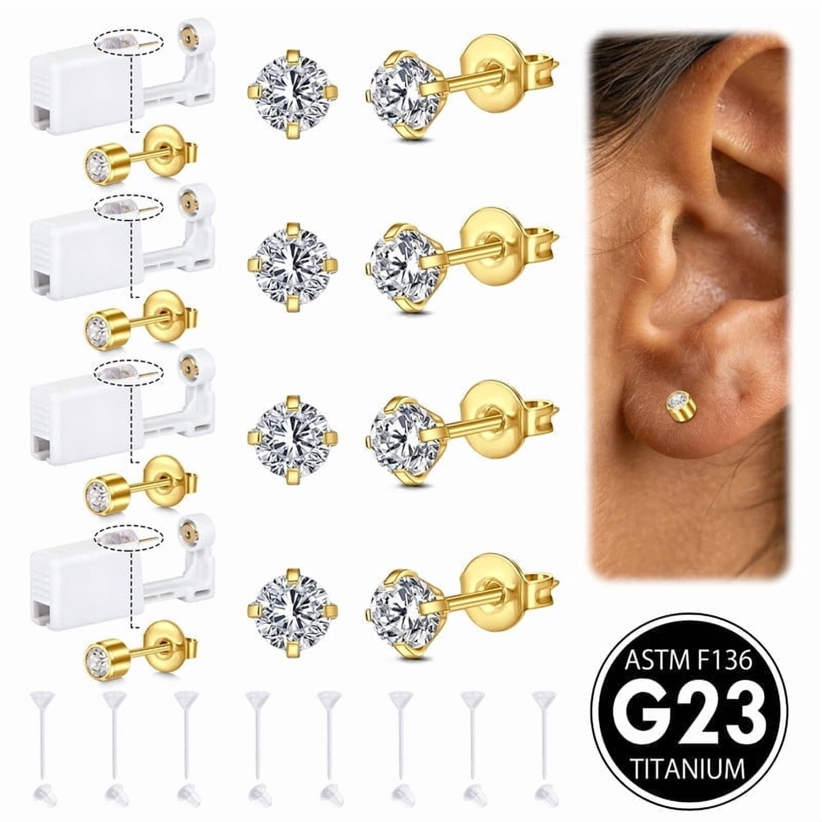 Briana Williams G23 Titanium Ear Piercing Kit,ASTM F136 Implant