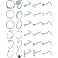 thumbnail image 1 of Briana Williams L-shaped 20 gauge Stainless Steel Nose Screw, 12 Pieces, 1 of 7