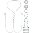 thumbnail image 1 of Briana Williams Nipple Rings with Choker Necklace, 14G, Nipple Piercing, 1 of 6