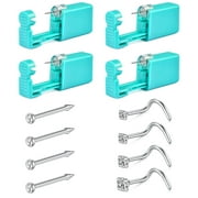 Briana Williams Nose Piercing Kit, Disposable Self Nose Piercing Gun Kit with 316L Stainless Steel 18G Double Nose Studs
