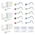 thumbnail image 1 of Briana Williams Nose Piercing Kit with Nose Rings, 3 Pack Self Nose Piercing Gun, Disposable Safety Nose Piercing Kit with L-Shape Nose Rings Stud CZ Nose Piercings Gun Kit Tool, 1 of 6