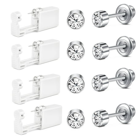 Briana Williams Self Ear Piercing Kit with Studs, 4 Pack