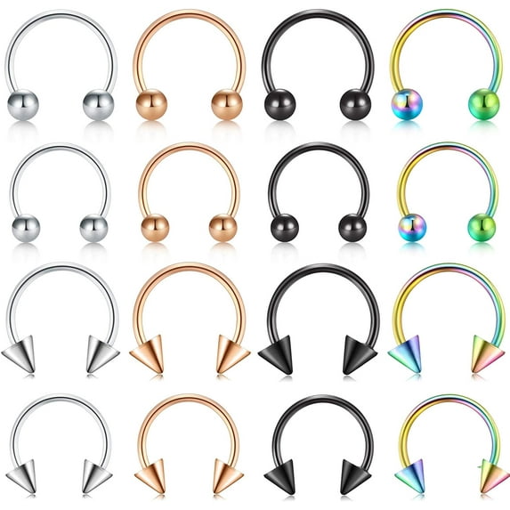 Briana Williams Septum Jewelry Surgical Steel Septum Piercing 20g Horseshoe Earring Hoop