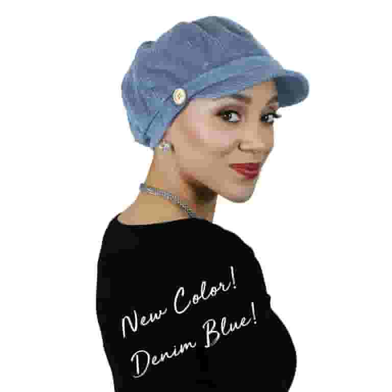 Brianna Newsboy Cap for Women Cancer Headwear Chemo Hat Cabbie