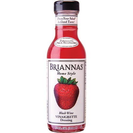 Brianna’s Home Style Blush Wine Vinaigrette Salad Dressing, 12  fl oz