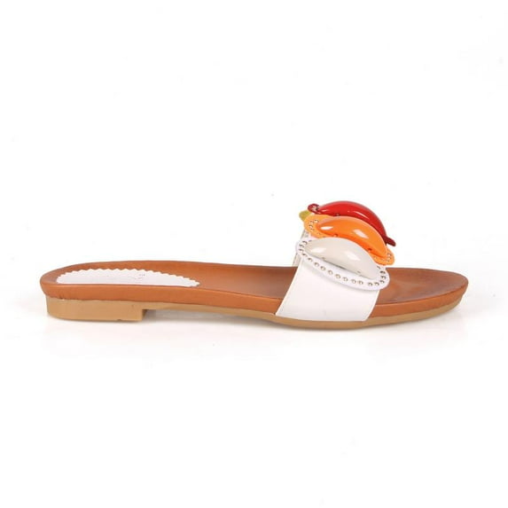 Brianna Slip-on Multi Color Stone Women's Flat Sandals