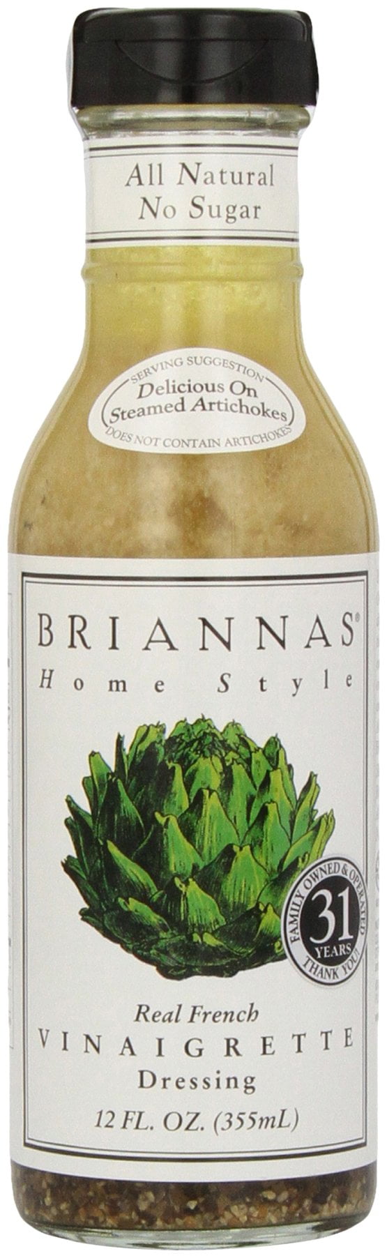 Brianna's French Vinaigrette Dressing 12 oz (Pack of 20)