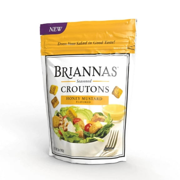 Briannas Seasoned Honey Mustard Flavored Croutons 5 oz