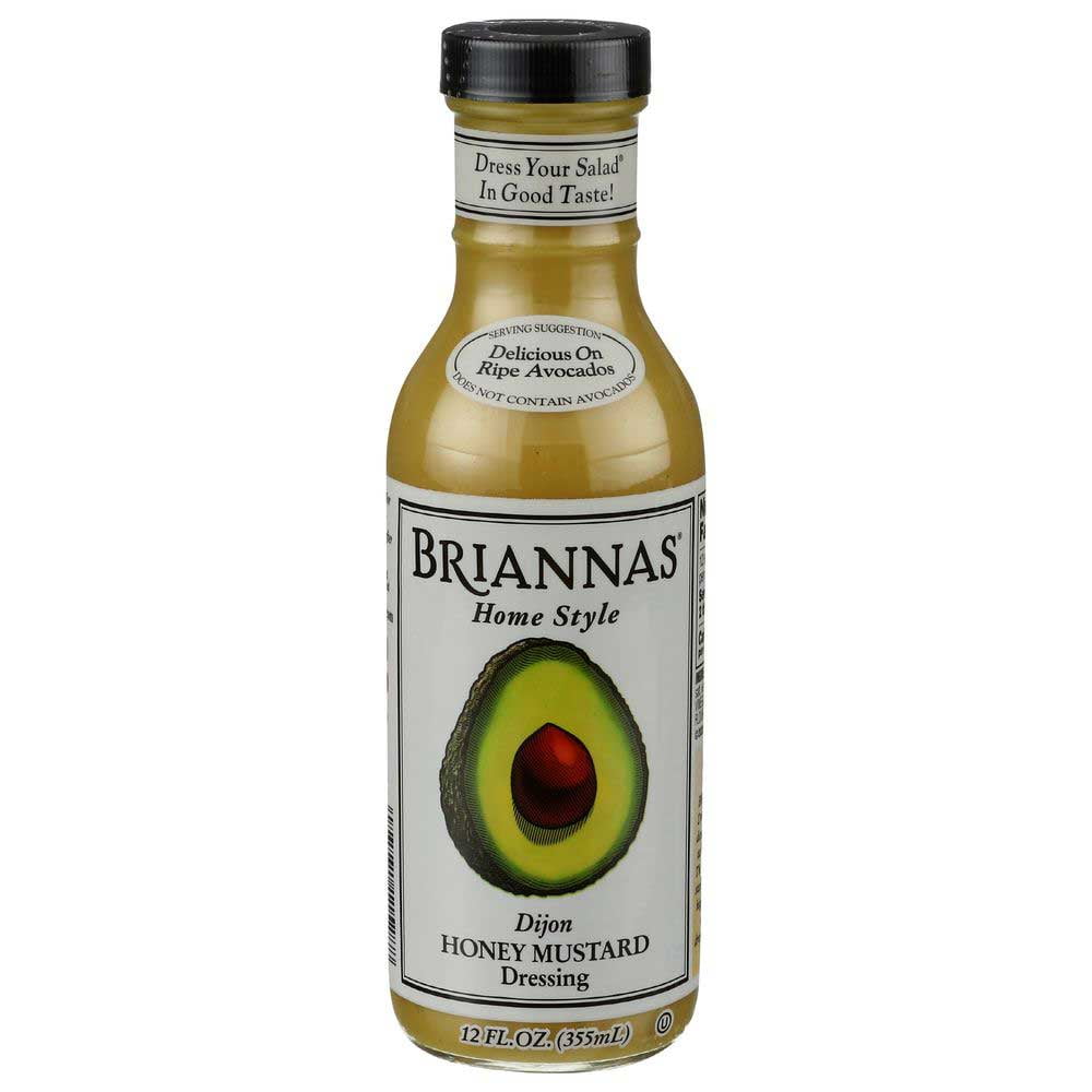 Brianna's Honey Mustard Dijon Dressing, 12Ounce Bottles (Pack of 6)