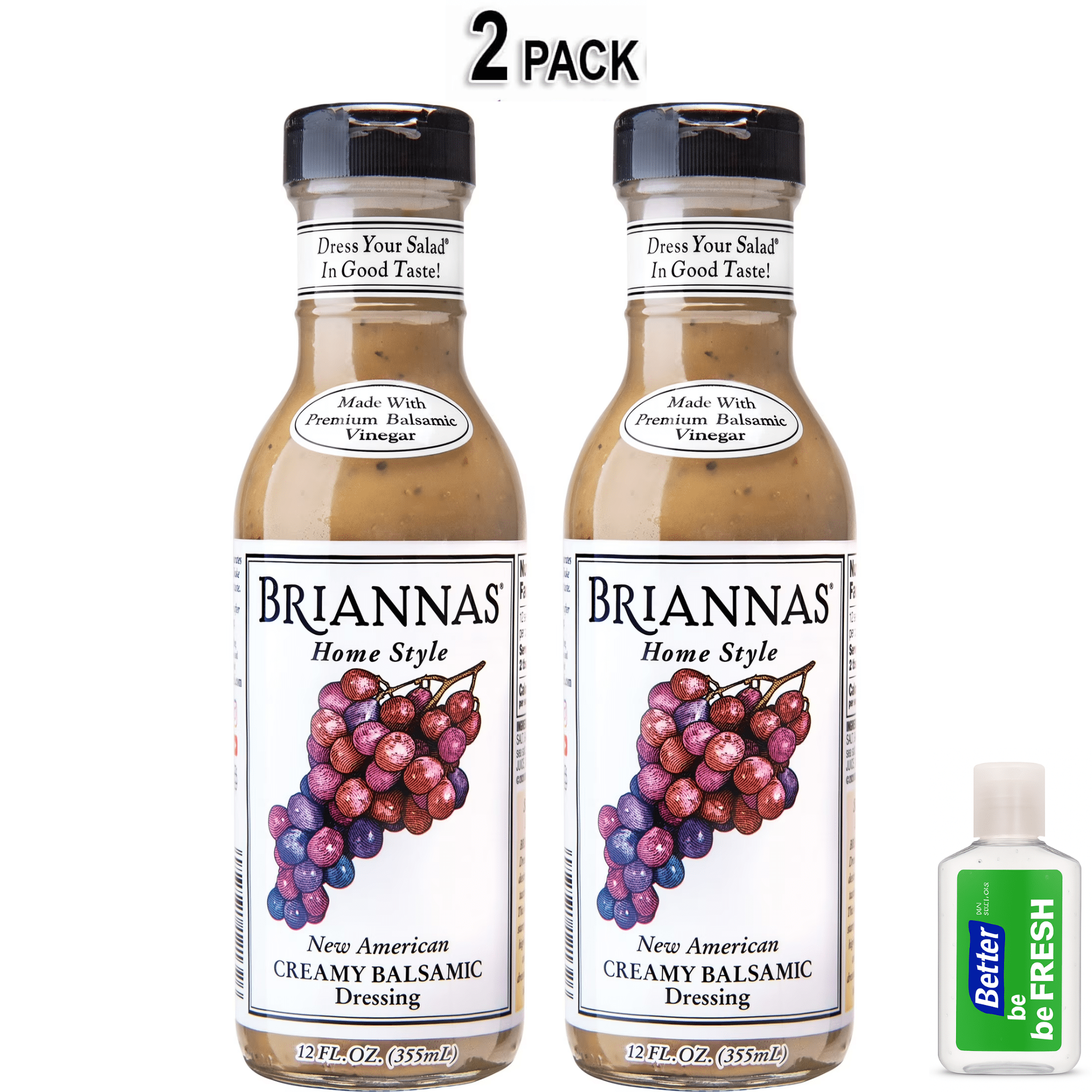 briannas salad dressings Dressing Home Style Vinaigrette Real French - 12 Fl. Oz BRIANNAS Fine Salad Dressings grew out of a desire to create a superior product with family pride and consistent high quality Briannas Home Style Dijon Honey