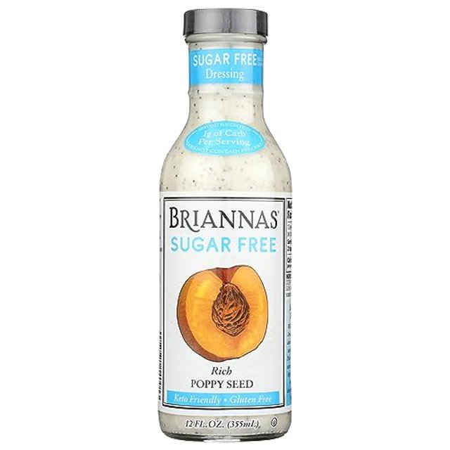 Brianna's Rich Poppy Seed Dressing, All Natural, Sugar Free, 12 Fluid