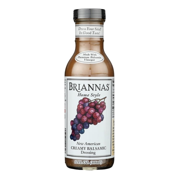 Brianna's - Salad Dressing - New American Creamy Balsamic - 12 Fl oz - Case of 6