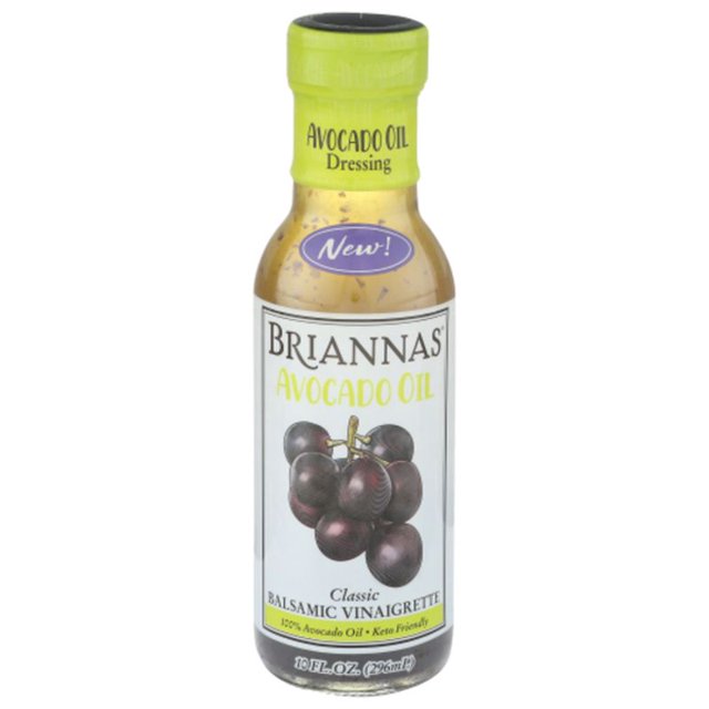 Briannas Classic Balsamic Vinaigrette Avocado Oil Dressing 10 fl oz