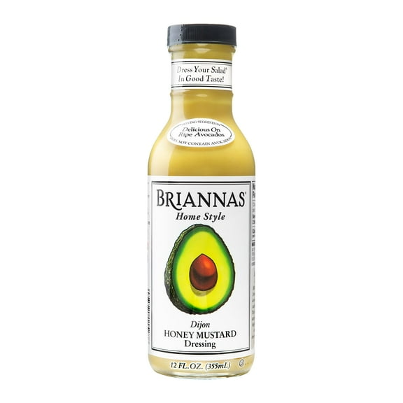 Briannas Dijon Honey Mustard Dressing, 12 fl oz (Pack of 10)