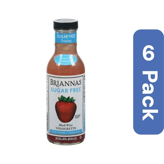 Briannas Dressing Balsamic Vinaigrette Sugar Free 12 oz (Pack Of 6)