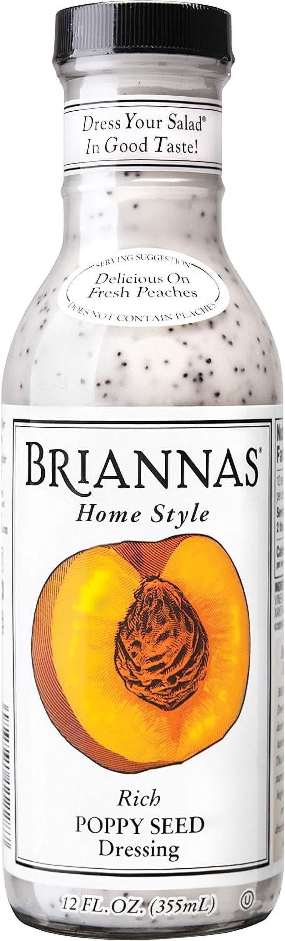 Briannas, Dressing Poppy Seed, 12 Fl Oz