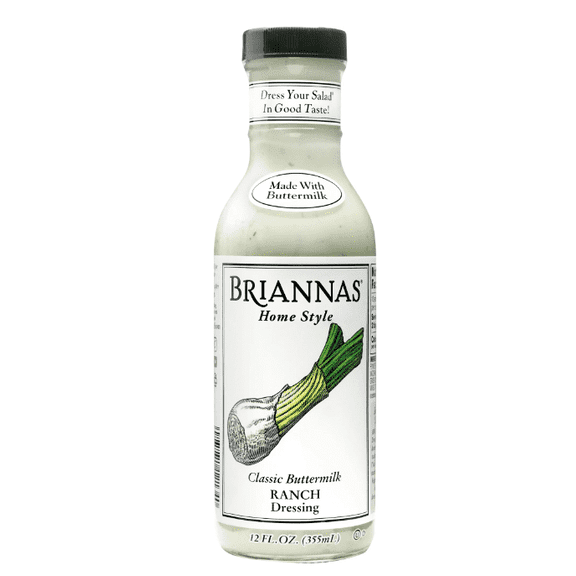 Briannas Home Style Classic Buttermilk Ranch Dressing, 12 Fl Oz (Pack of 4)