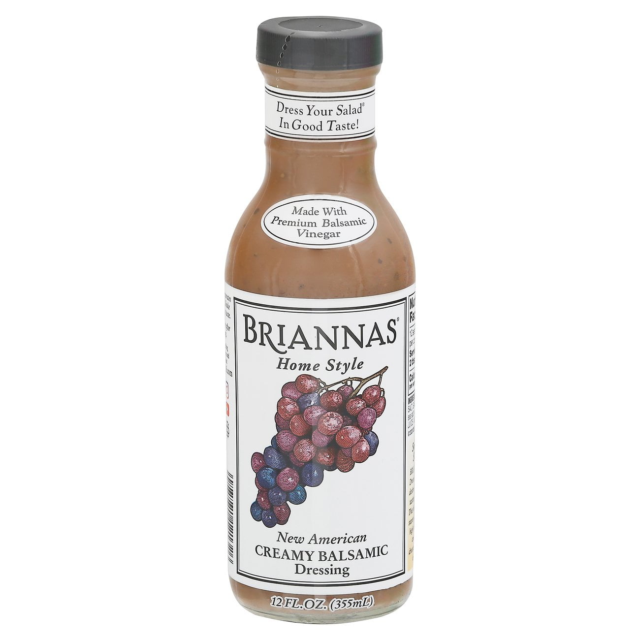 Briannas Home Style Creamy Balsamic Dressing - 12 oz (Packaging May Vary)