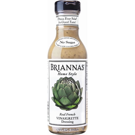 Briannas Home Style Dressing French Vinaigrette 12 fl oz Pack of 3