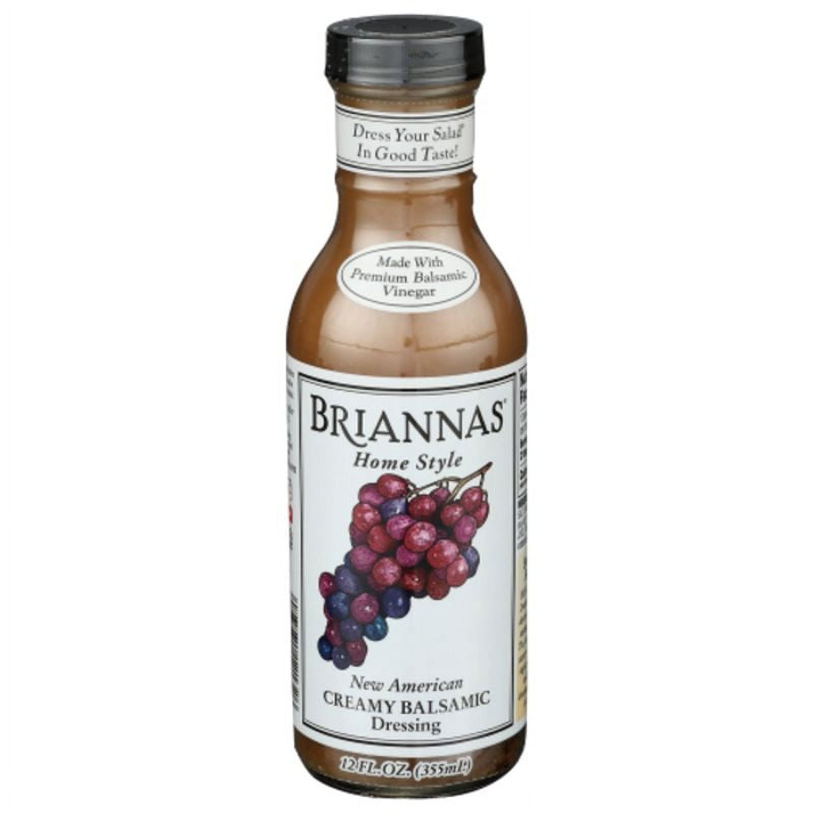 Briannas New American Balsamic Salad Dressing 12 fl oz