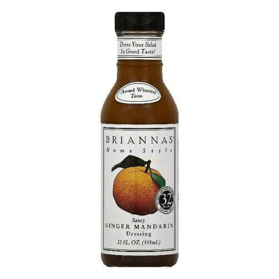 Briannas Saucy Ginger Mandarin Home Style Dressing, 12 OZ (Pack of 6)